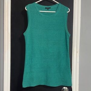 LAFAYETTE 148 Jade Long Sleeveless Crewneck Sweater Size: M